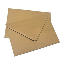 Load image into Gallery viewer, Brown kraft-fleck, recycled paper envelope