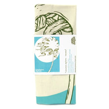 Load image into Gallery viewer, Organic Devolution Oarweed Organic Cotton Tea Towel Art Hanging folded